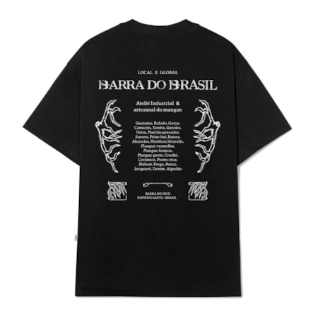 Camiseta Barra Crew Atelie Preto