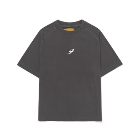 Camiseta Barra Crew B Garça Estonada Preta