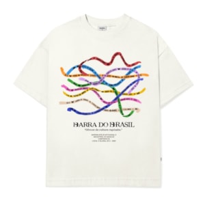 Camiseta Barra Crew Fe Souvenir Off White
