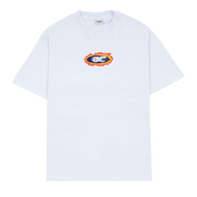 Camiseta Barra Crew Goods Logo Aquarela Branca