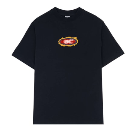 Camiseta Barra Crew Goods Logo Aquarela Preta