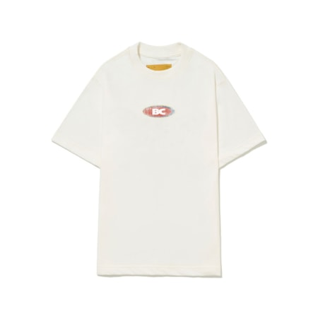 Camiseta Barra Crew Goods Logo Classica Off White