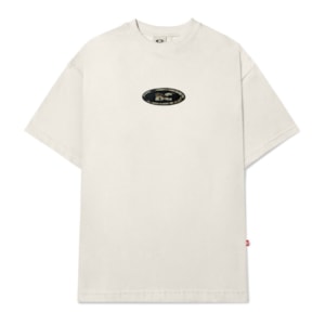 Camiseta Barra Crew Goods Logo Lama Off White