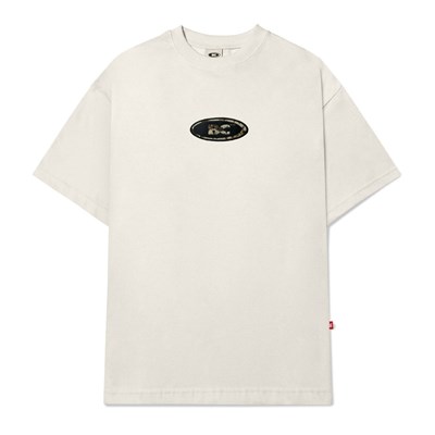 Camiseta Barra Crew Goods Logo Lama Off White