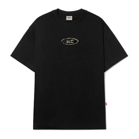 Camiseta Barra Crew Goods Logo Lama Preto