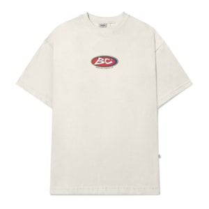 Camiseta Barra Crew Goods logo Off White