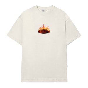 Camiseta Barra Crew Goods Logo Remix Off White