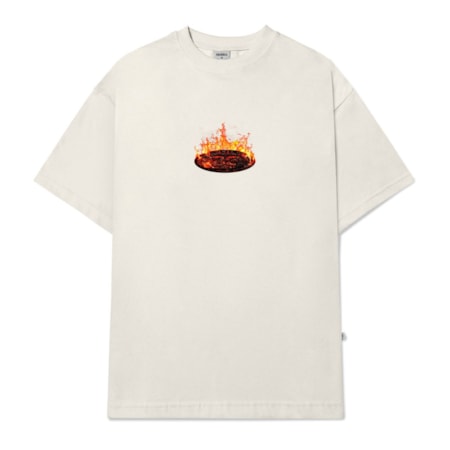 Camiseta Barra Crew Goods Logo Remix Off White