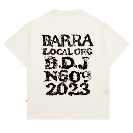 Camiseta Barra Crew Lama Off White