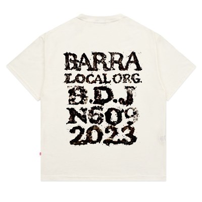 Camiseta Barra Crew Lama Off White