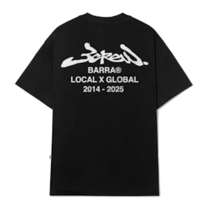 Camiseta Barra Crew Local Global Preto