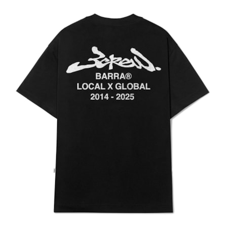 Camiseta Barra Crew Local Global Preto
