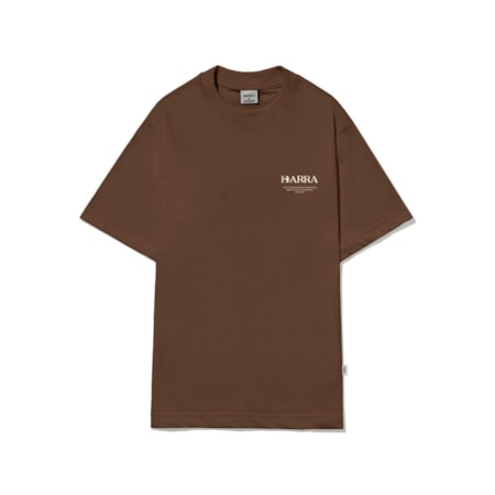 Camiseta Barra Crew Raizes Institucional Marrom