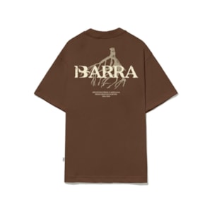 Camiseta Barra Crew Raizes Institucional Marrom