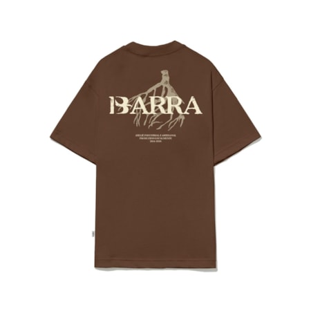Camiseta Barra Crew Raizes Institucional Marrom