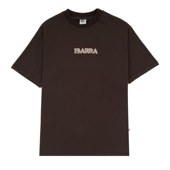Camiseta Barra Crew Textura Marrom