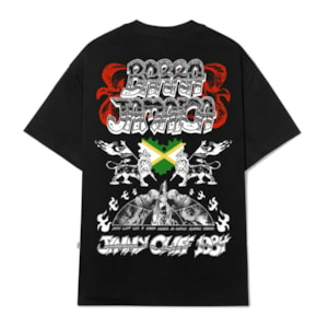 Camiseta Barra Crew X Jamaica Preta