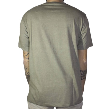 Camiseta Basic Logo Verde Militar Mescla