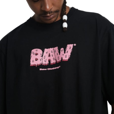 Camiseta Baw Clothing Derretido Preto