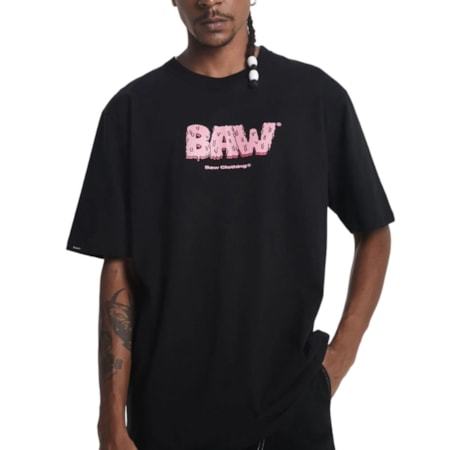 Camiseta Baw Clothing Derretido Preto