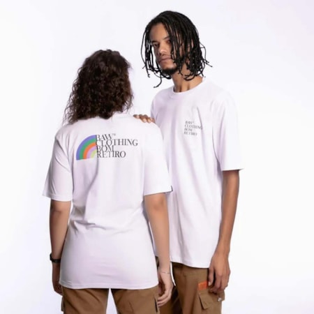 Camiseta Baw Clothing Prisma Logo Branco