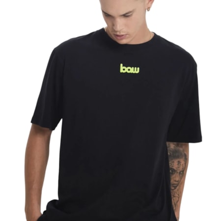 Camiseta Baw Clothing Selfie Highlighter Preta