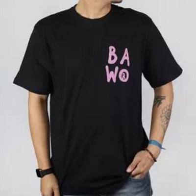Camiseta Baw Clothing Tag Spray Preta
