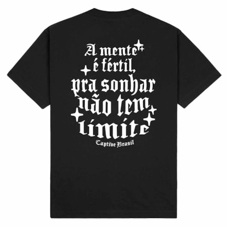 Camiseta Captive Mente Fertil Preta