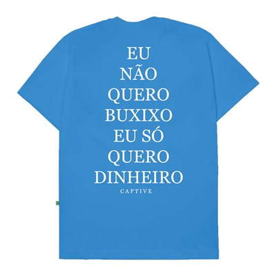 Camiseta Captive Zoi De Gato Sky Blue Royal