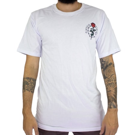 Camiseta Classic Roses Branca