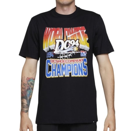 Camiseta Dc Shoes 94 Champs Preto