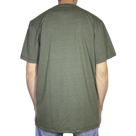 Camiseta Dc Shoes Basic Logo Preto Verde Militar