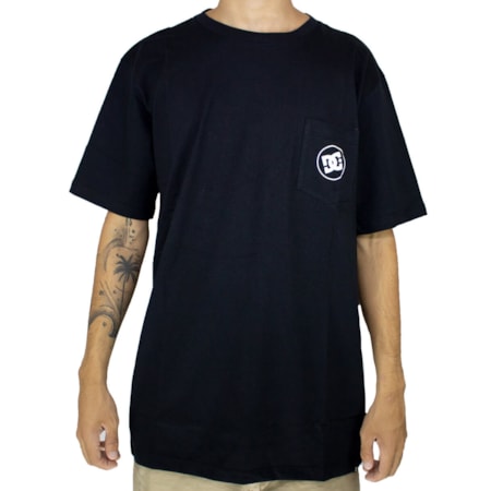 Camiseta Dc Shoes Basic Pocket Preto