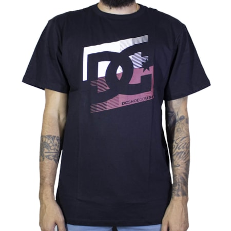 Camiseta Dc Shoes Basica Cascade Preto