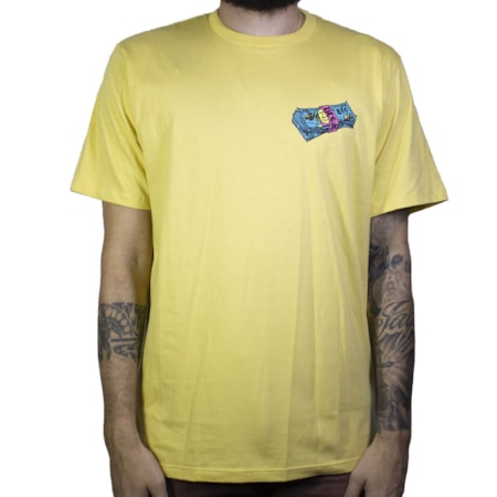 Camiseta Dc Shoes Benjamin Stack Amarelo 