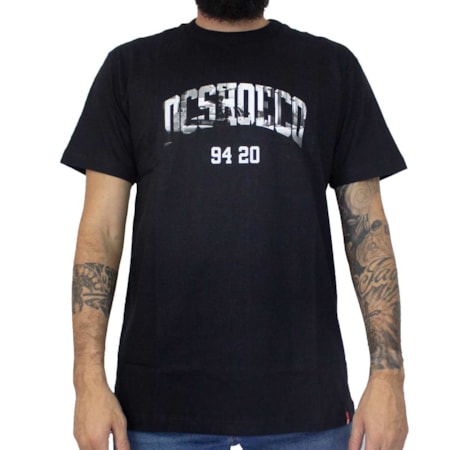 Camiseta Dc Shoes Blabac Stacked Preto