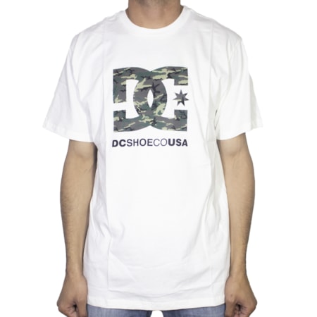 Camiseta Dc Shoes Camo Fill White