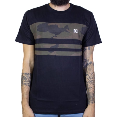 Camiseta Dc Shoes Camo Land Preta