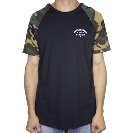 Camiseta Dc Shoes Camo Raglan