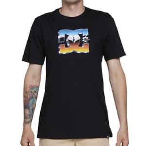 Camiseta Dc Shoes Chrome Star Preto