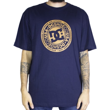 Camiseta Dc Shoes Circle Star Azul Marinho