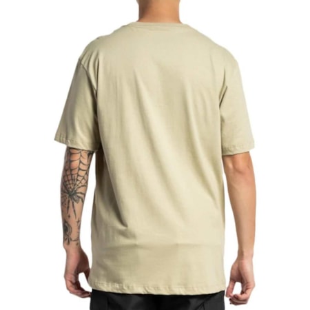 Camiseta Dc Shoes Circle Star Camo Fill Bege