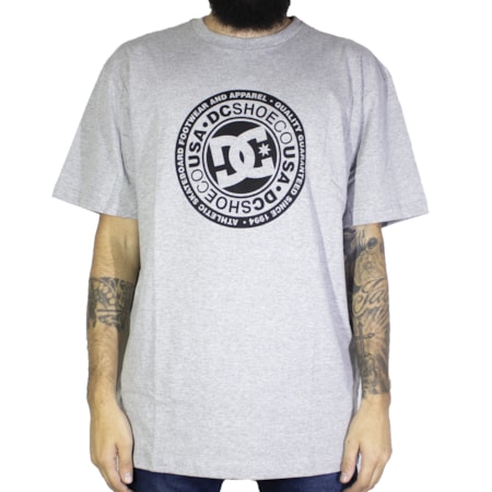 Camiseta Dc Shoes Circle Star Cinza 