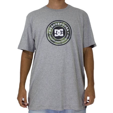 Camiseta Dc Shoes Collective Camo Fill Cinza