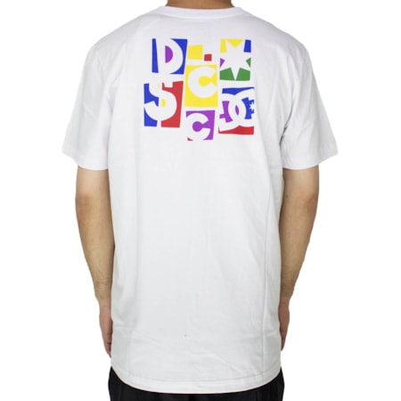 Camiseta Dc Shoes Color Block Branco