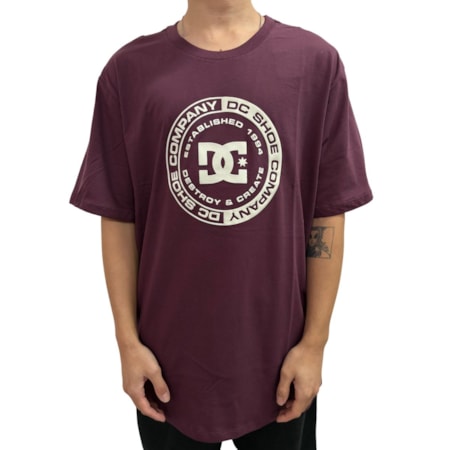 Camiseta Dc Shoes Corpo Bordo