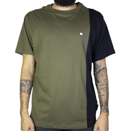 Camiseta Dc Shoes Dagup 4 Verde Militar