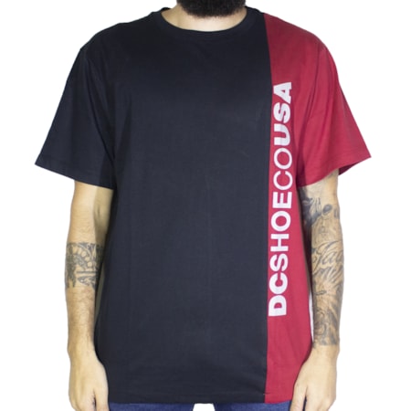 Camiseta Dc Shoes Dagup Triple Block 4 Vermelho