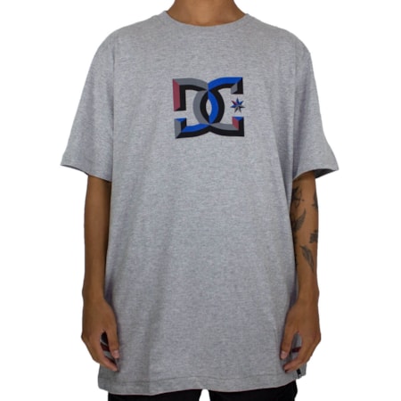 Camiseta Dc Shoes Dimensional Cinza