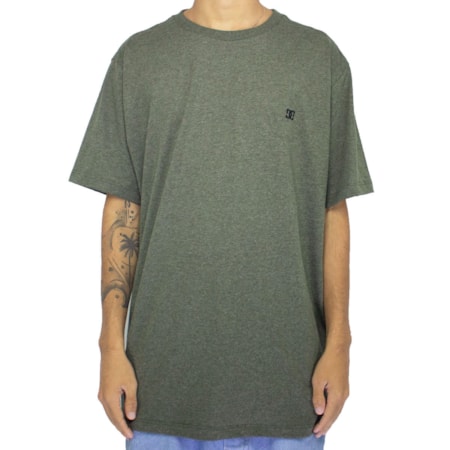 Camiseta Dc Shoes Especial Basic Verde Militar